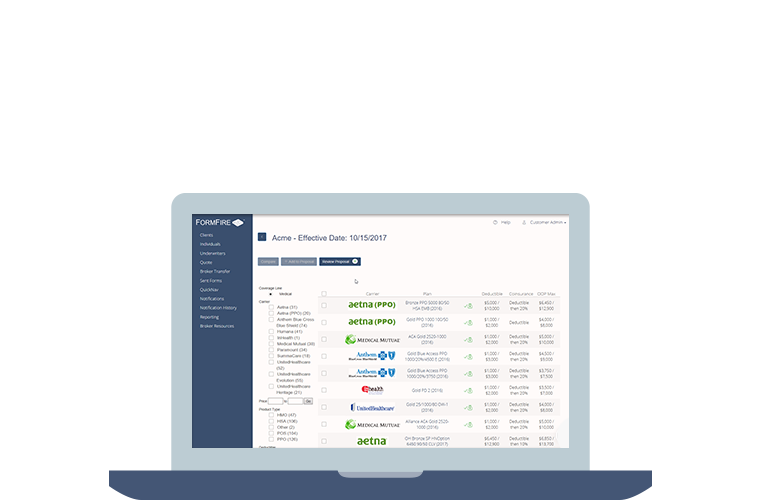 FormFire for Carriers